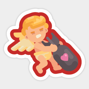 Cupid Bomber Sticker